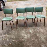 Lot of 4 Vintage Dining Chairs