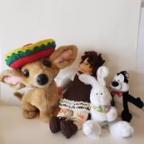 Large Lot of Stuffed Animals and Hand Made Dolls