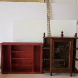 Lot of 2 Small Display Shelves