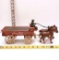 Vintage Cast Iron Coca Cola Horses and Wagon Toy