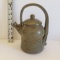 Glazed Pottery Teapot with Lid