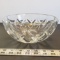 Vintage Crystal Bowl Val St. Lambert Etched Signature, Starburst