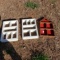 Lot of 3 Small Wooden Display Shelves