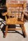 Child’s Vintage Parents Magazine Wooden Rocking Chair with Spindle Back