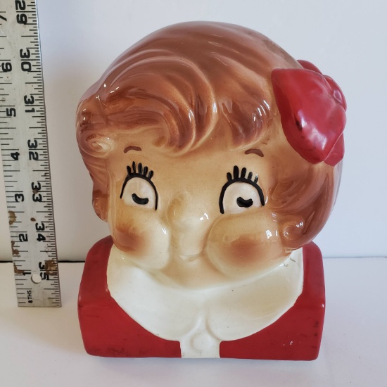 Vintage HTF Campbell’s Soup Kid Collectible Ceramic Bank or Bookend