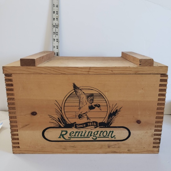 Vintage Remington Wood Ammo Box