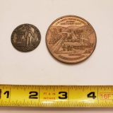 Commemorative Tokens, Man On The Moon, Allegheny Portage Railroad