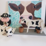 Lot of Cow Decorative Items