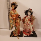 Pair of Vintage Geisha Girl Figurines