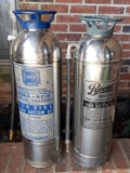 Lot of 2 Vintage Fire Extinguishers