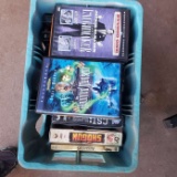 Blue Crate Full of DVD’s