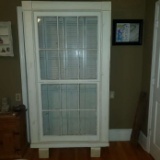 Large Room Divider/Display Piece Made From Windows Out of Historic Home 