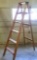 Vintage Carolina Wood 6 FT A Frame Ladder 