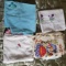 Small Lot of Vintage Embroidered Linens and 1976 Calendar