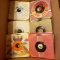 Lot of 100 Vintage Vinyl 45 RPM Record Albums Charley Pride, Conway Twitter, and Loretta Lynn