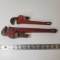 Lot of 2 Vintage Fuller Adjustable Pipe Wrenches