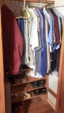 Contents of Hall Closet, Men’s Clothing and Shoes, Wipes, More