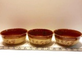 Set of 3 Vintage Wheat Bowls