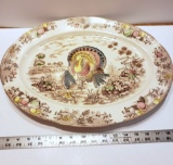 Vintage Transferware Turkey Platter