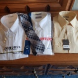 Lot of Men’s New Dress Shirts, Casual Shirts, Tie and Suspenders
