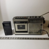 Vintage Panasonic AM/FM/Cassette Player and Sony Watchman
