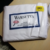 Wamsutta New Full Flat White Sheet 200 Thread Count