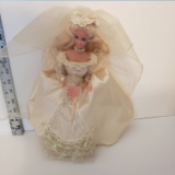 Barbie Dream Bride with Stand in Off White Dress