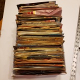 Large Lot of Vinyl 45 RPM Record Albums, Conway Twitty, BeeGees, Juice Newton and Many More