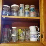 Cabinet Lot of Miscellaneous Glassware