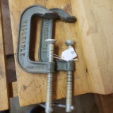 Pair of Craftsman Malleable C Clamps
