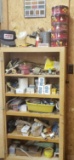 Cabinet Lot of Miscellaneous Items, Nails, Screws and Much More