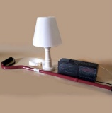 Lot of Misc Items - Alarm Clock, Lamp, Walking Stick & Nightlight