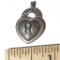 Vintage Sterling Silver Heart Shaped Lock Charm