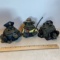 Lot of 3 “Toad Hollow” Harley Davidson Toad Figurines Made of Molded Resin