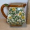 Nice Hand Painted Ceramic Pitcher with Lemon Design