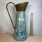 Tall Decorative Pitcher with Rooster Motif