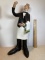 Tall Waiter Statue Made of Molded Resin