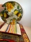 Lot of 4 Platters - 2 Rooster, Striped & Fruit