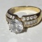 14K Gold Cubic Zirconia Ring Size 8