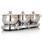 Command Performance 7pc Triple Burner Buffet Set - New in Box - Never Removed