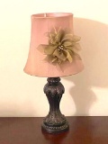 Pretty Accent Lamp with Molded Resin Base & Shade