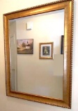 Large Mirror with Gilt Frame