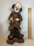 Molded Resin Clown Statue