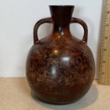 Cool Decorative Metal Vase with Double Handles