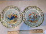 Pair of Decorative Metal Plates Made in Holland