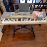 Yamaha Portable Keyboard on Stand with Book