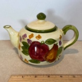 Decorative Teapot with Fruit Design