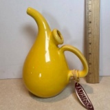 Yellow Ceramic Watering Can