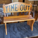 Wooden “Time Out” Bench