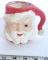 Vintage Winking Santa Mug, Handmade 1964